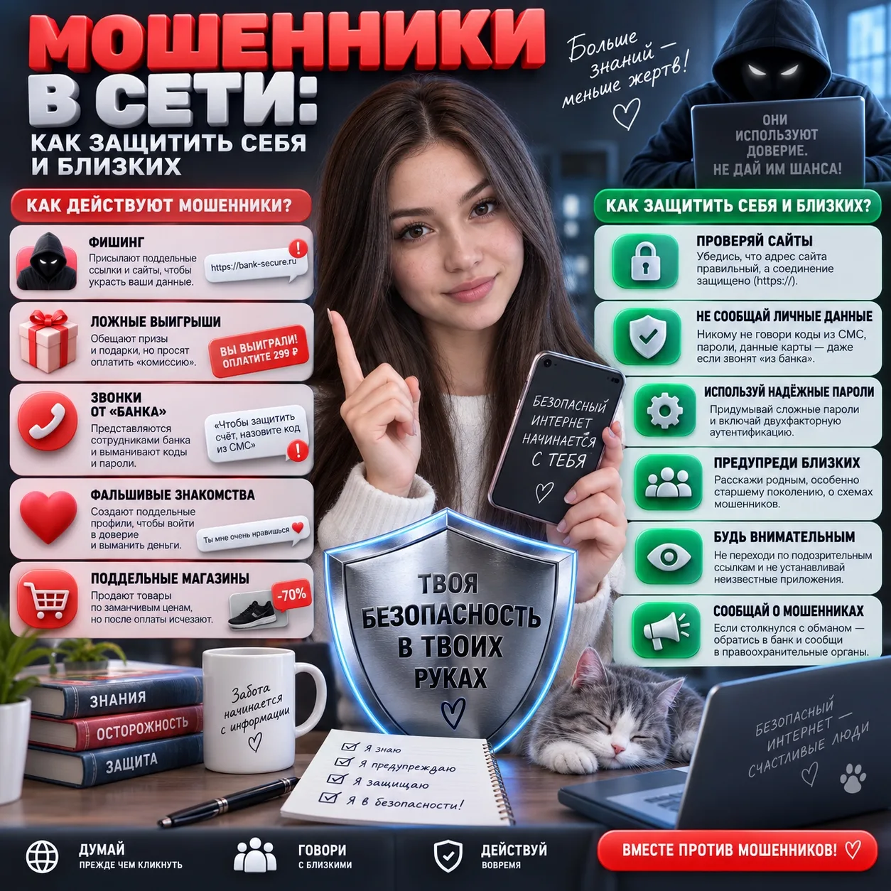 ‼МОШЕННИКИ В СЕТИ : как защитить себя и близких