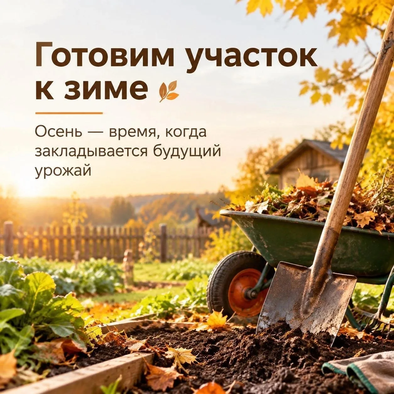 🍂 Что сделать на даче осенью, чтобы весной не переделывать?