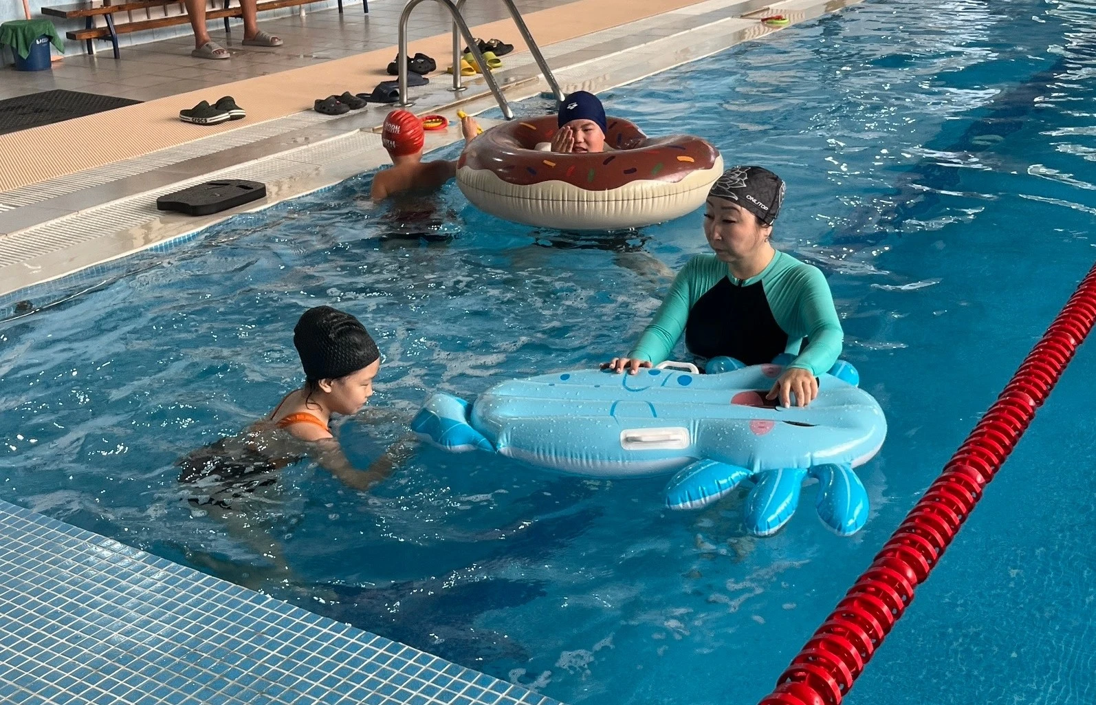 После занятий в бассейне – всегда чудесное настроение 🤗 🏊‍