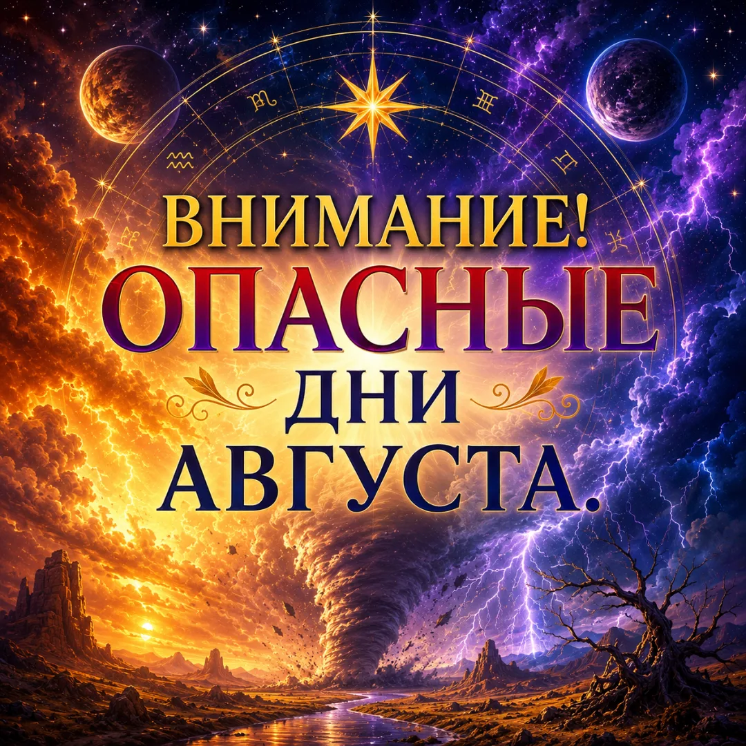 ВНИМАНИЕ! ОПАСНЫЕ ДНИ АВГУСТА.