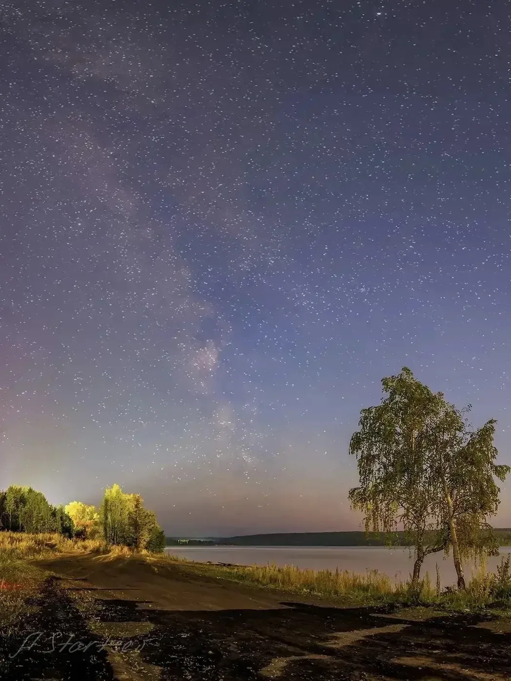 🌌 Звёздное небо над Лысьвенским прудом