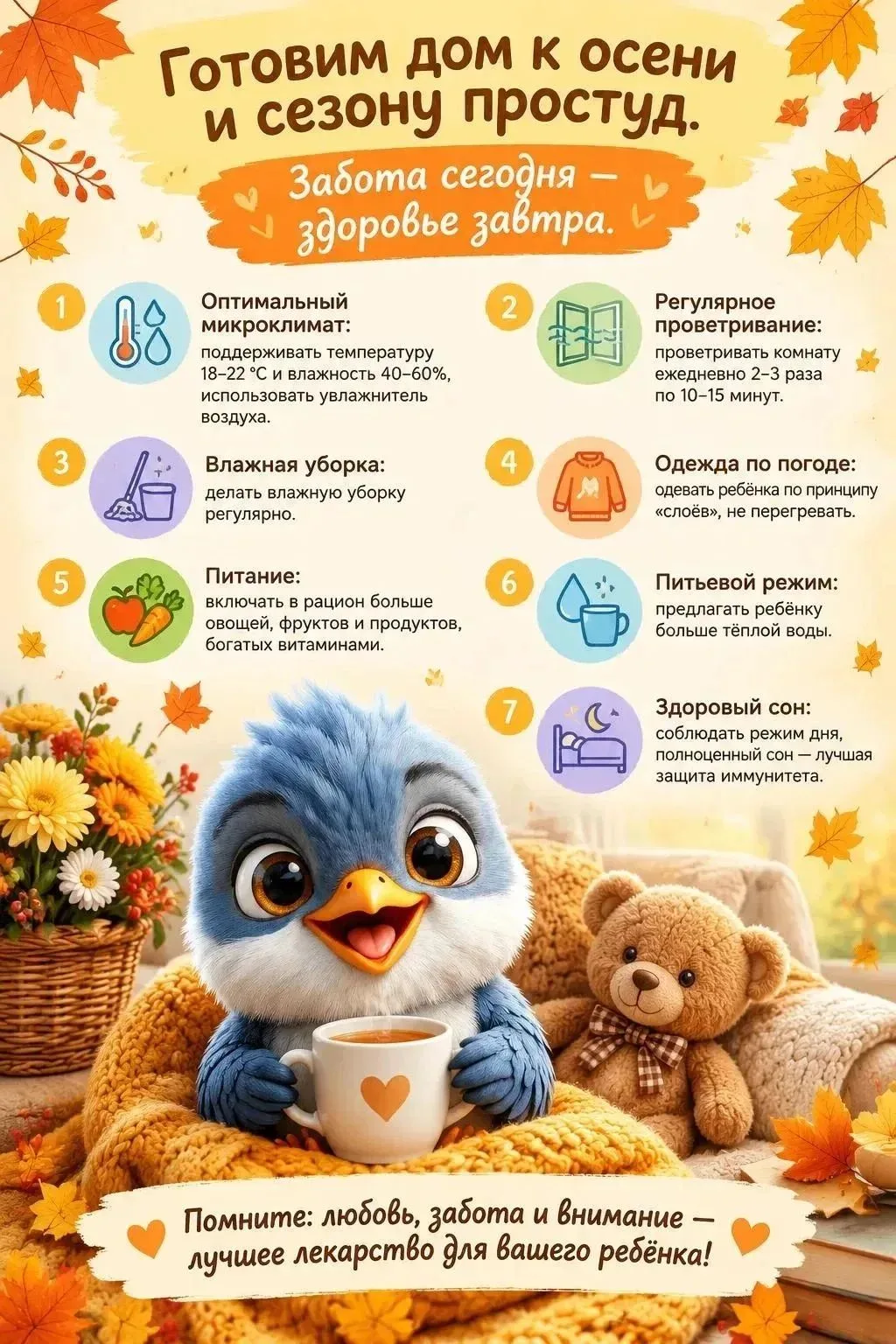 🍂 Готовим дом к осени без болезней!