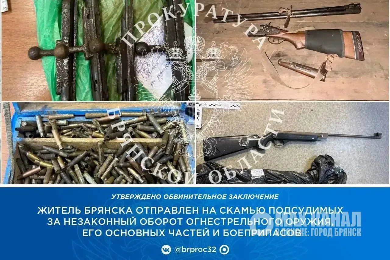 😱Целый арсенал обнаружили у жителя Брянска