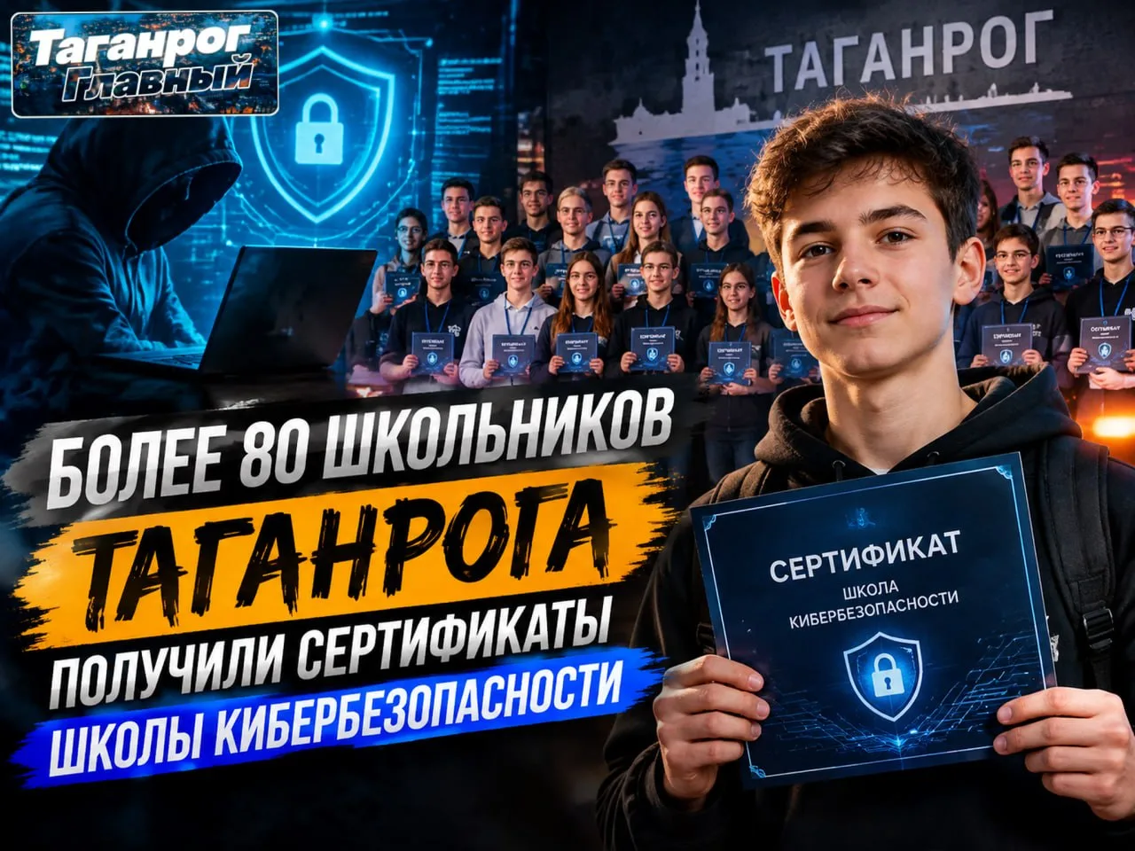 Более 80 школьников Таганрога получили сертификаты школы кибербезопасности