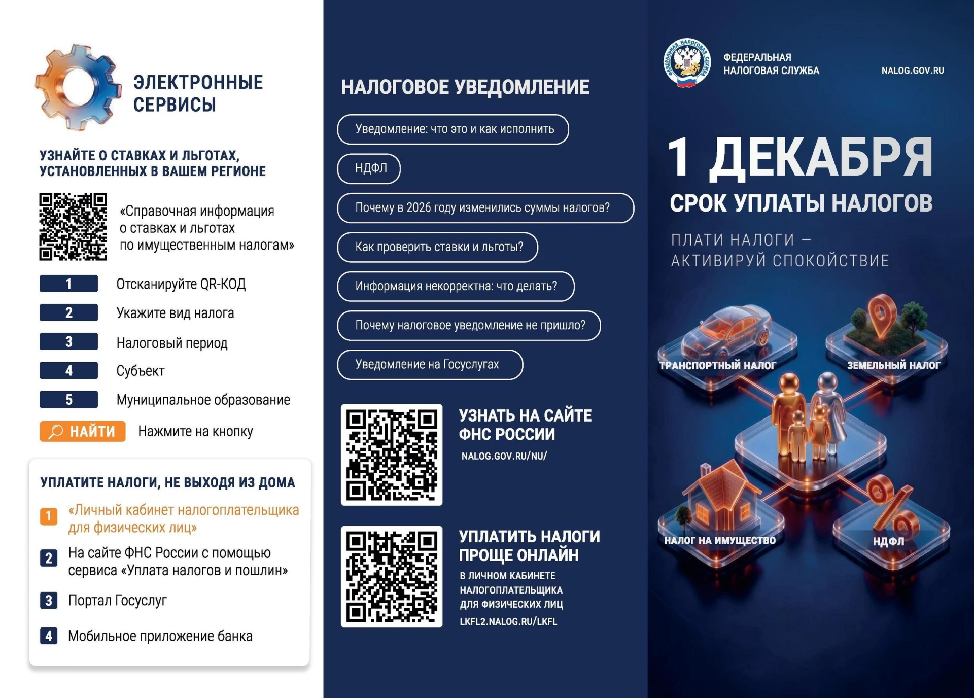 Внимание! Необходимо своевременно и в полном объеме исполнить свои налоговые обязательс...