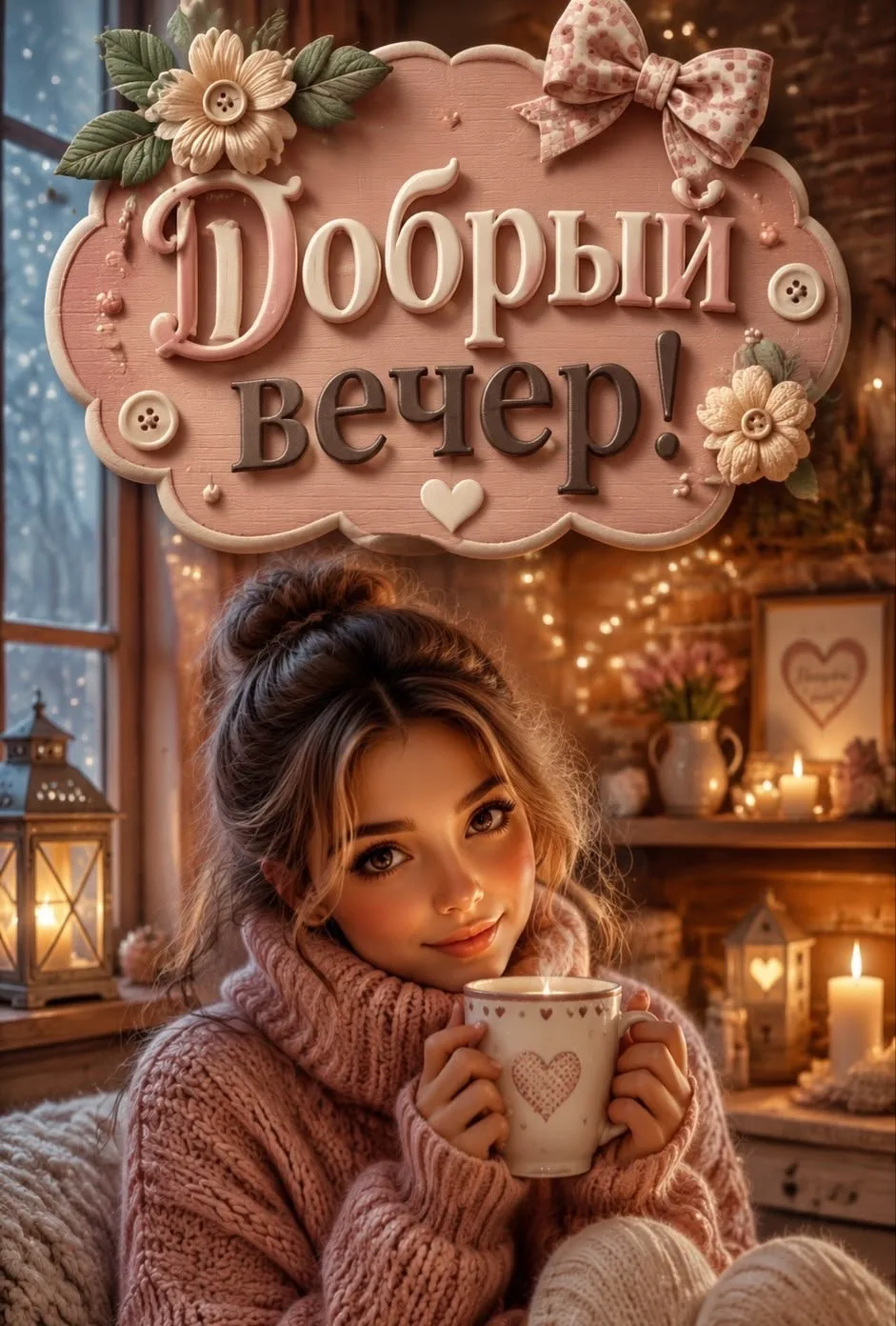 Вечерние интересные открытки ❤🧡💛