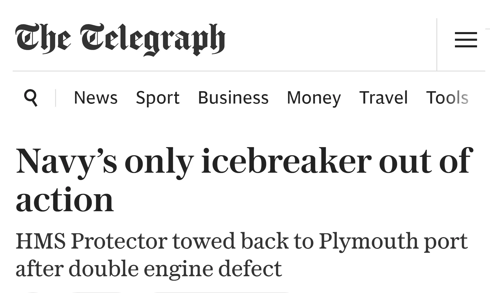 🇬🇧ВМС Британии лишились последнего ледокола, — The Telegraph
