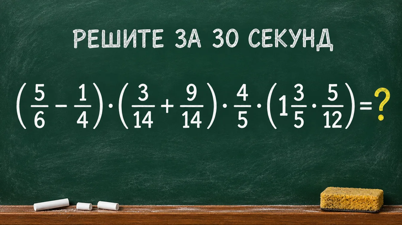 Сложный дробный пример от SAKHALIFE.RU