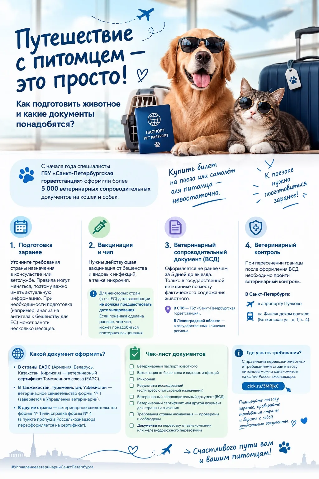 🐾 Путешествие с питомцем — это просто!
