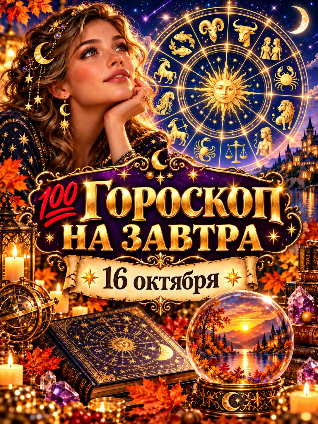 💯 Гороскоп на завтра 16 октября 🌟