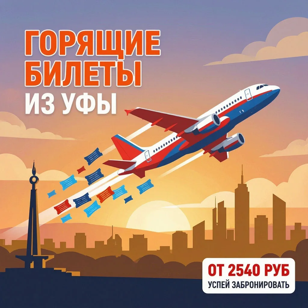 🔥✈️ А ТЕПЕРЬ ДЕРЖИТЕСЬ! ГОРЯЩИЕ БИЛЕТЫ ИЗ УФЫ! 🔥