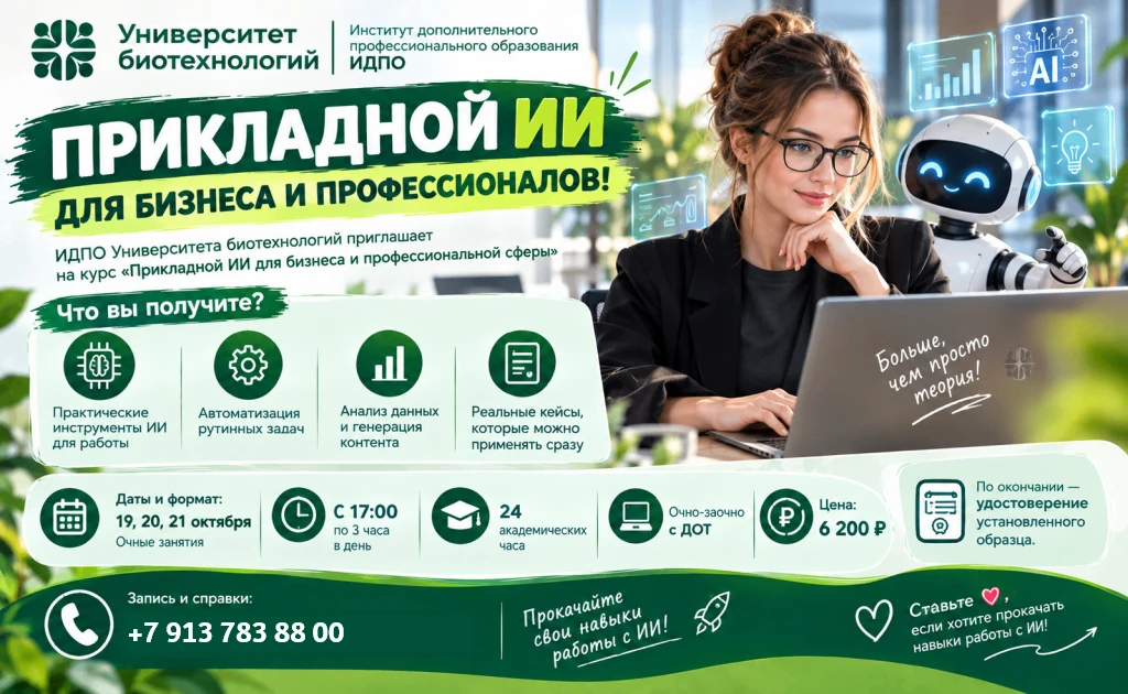 🔊 Искусственный интеллект уже работает за вас — осталось научиться им управлять❕❕❕
