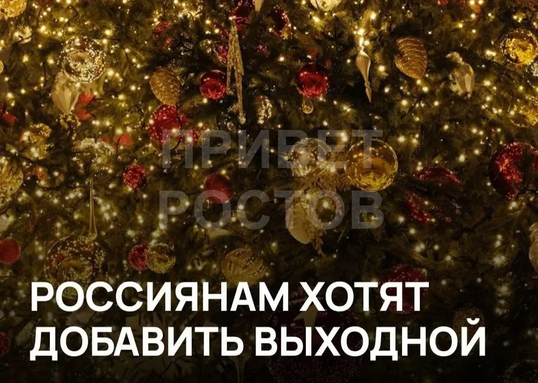 🎄 31 декабря предложили навсегда сделать выходным