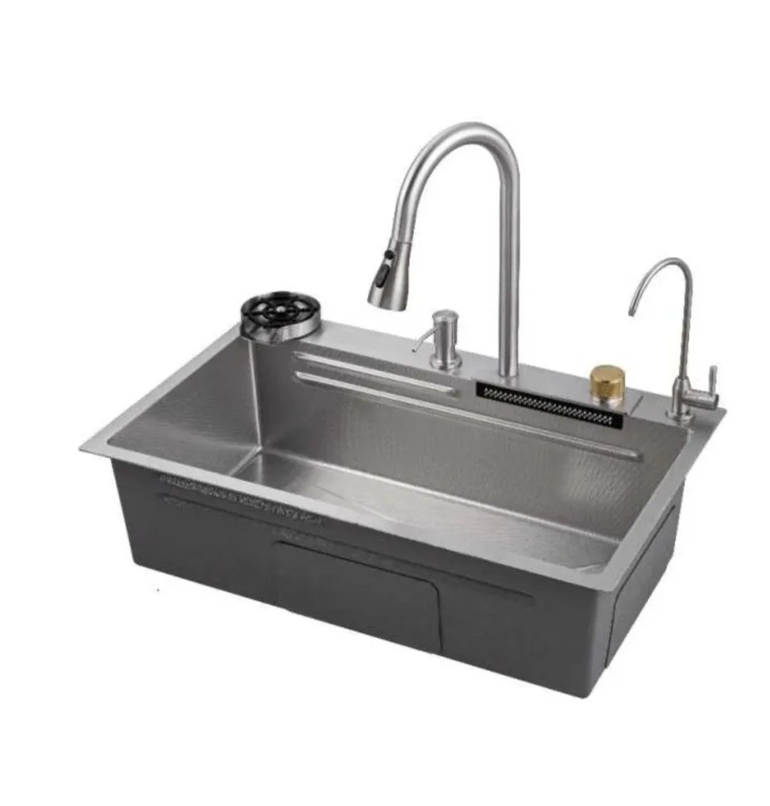 Мойка для кухни Grohe 75х45см нержaвеющая сталь, серый