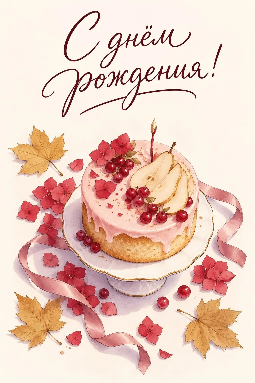 🥰 Оставляйте реакции, если понравилась открытка и делитесь с близкими ❤️