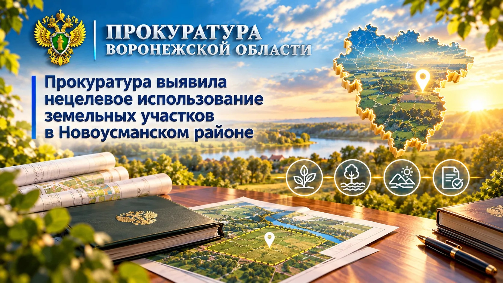Прокуратура выявила нецелевое использование земельных участков в Новоусманском районе