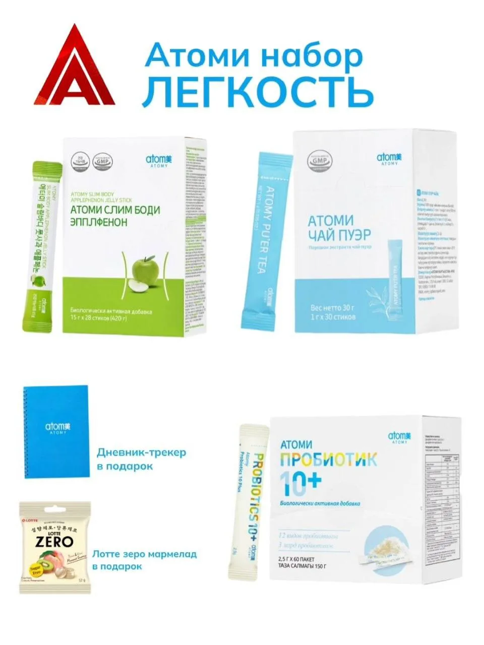 АТОМИ НАБОР ЛЕГКОСТЬ ✨