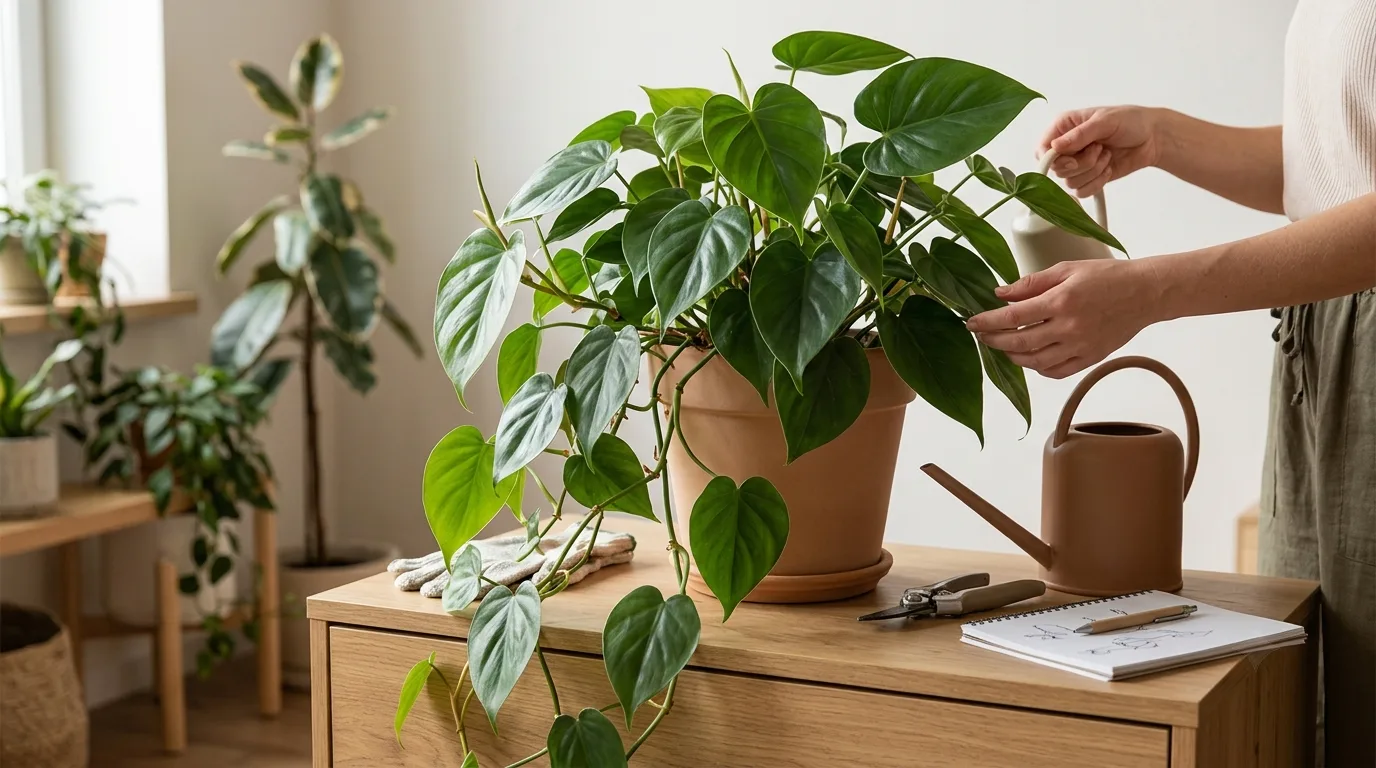 🌱 Филодендрон — проще, чем фикус, и красивее