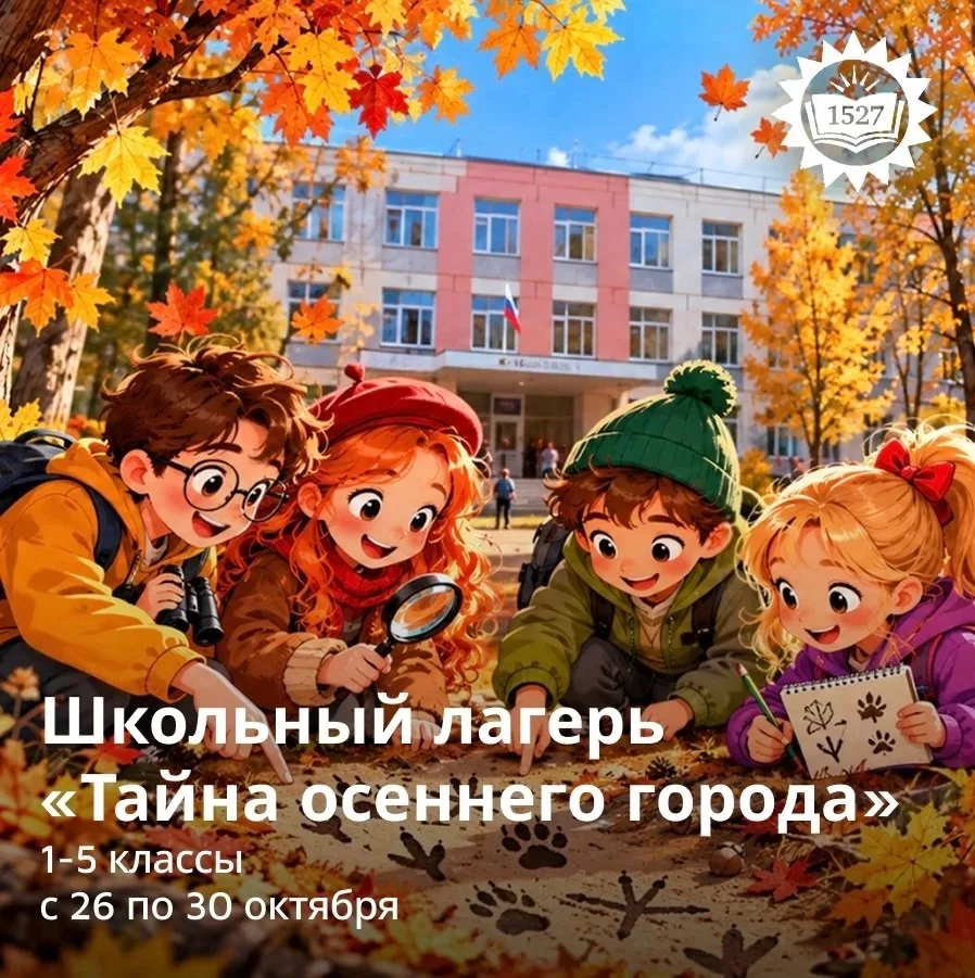🍁 Школьный лагерь «Тайна осеннего города» для детей 6–11 лет