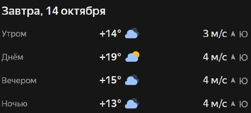 Прогноз погоды☀️