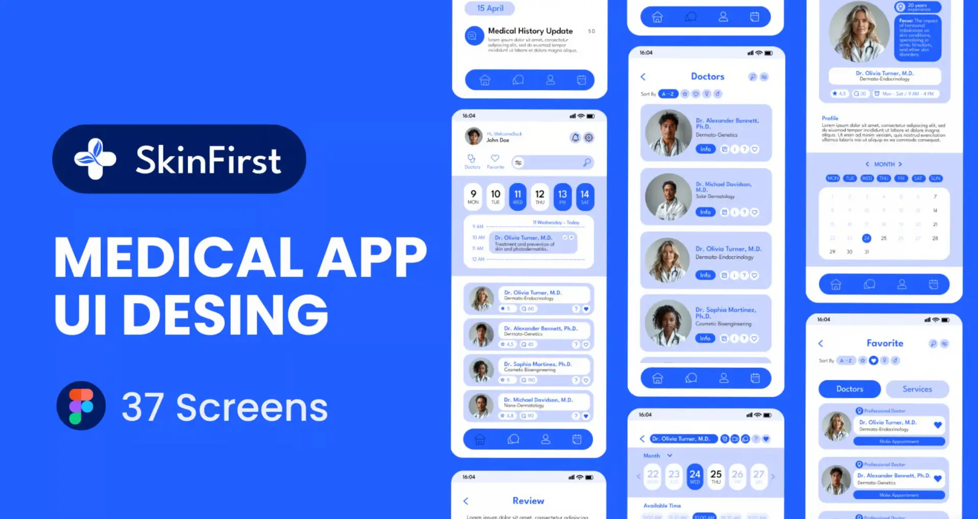 Medical Health Mobile App Dermatology