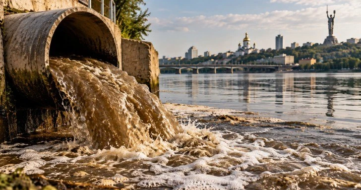 В Киеве предложили сливать нечистоты в Днепр без очистки