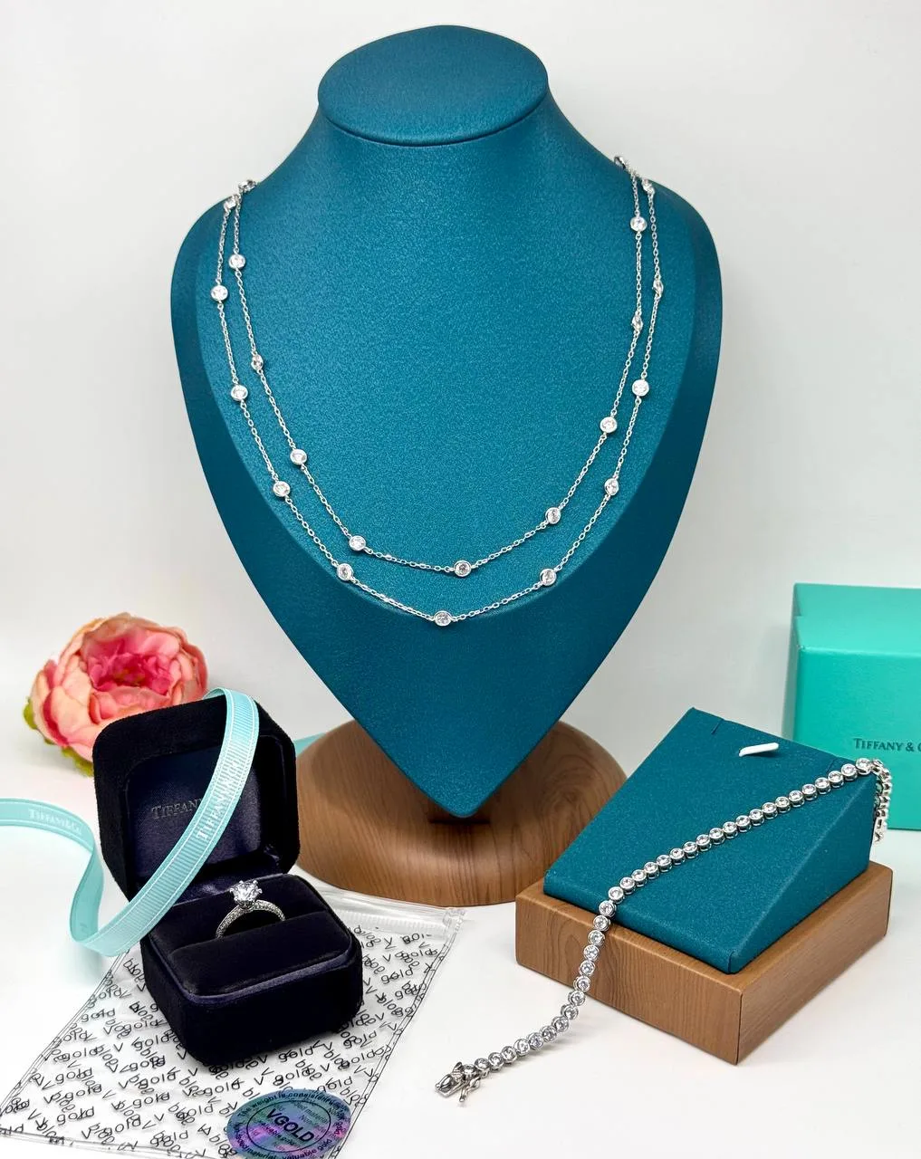 🔥Колье, кольцо и браслет Tiffany (PREMIUM)