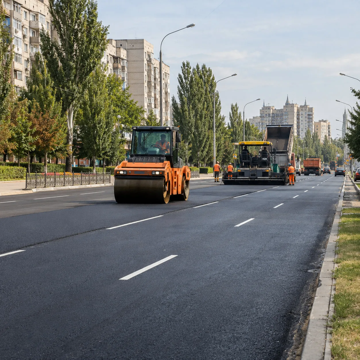 🛣Бондаренко: в Донецке дополнительно обновят 57 км дорог