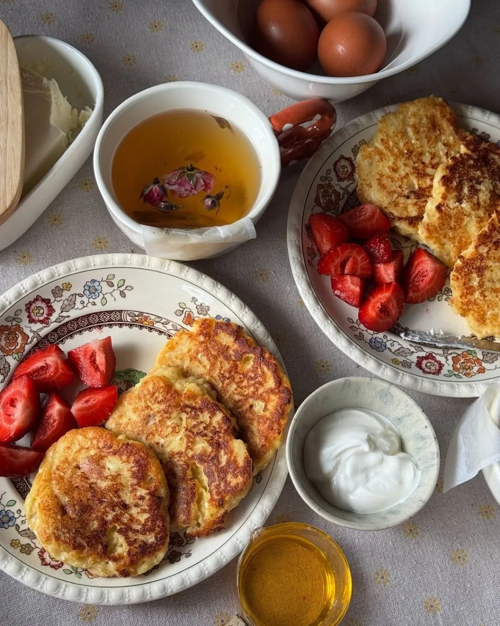 Рецепт творожных оладьев 🥞🍓