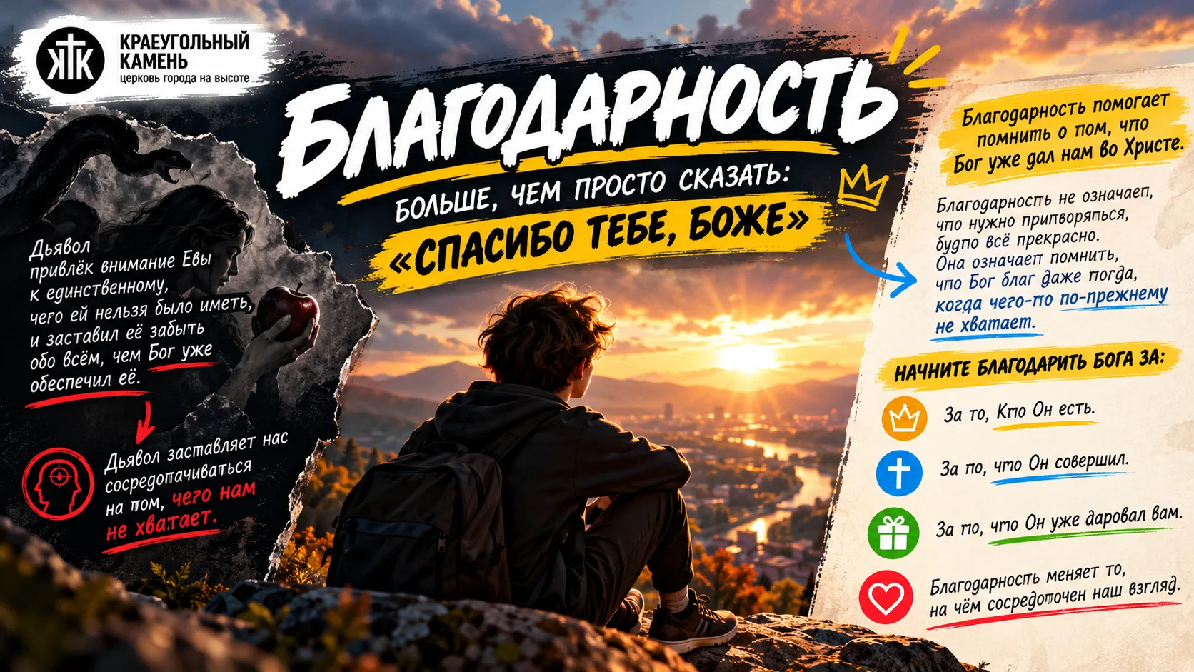 Благодарность — это больше, чем просто сказать: «Спасибо Тебе, Боже». Это особый взгляд...