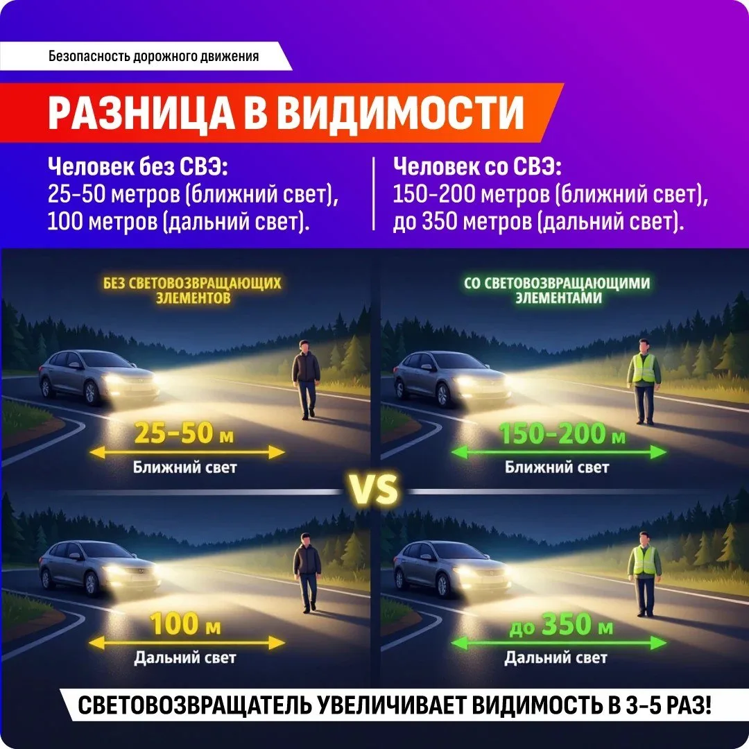 Фликер — это не аксессуар, а ваша безопасность ⚠