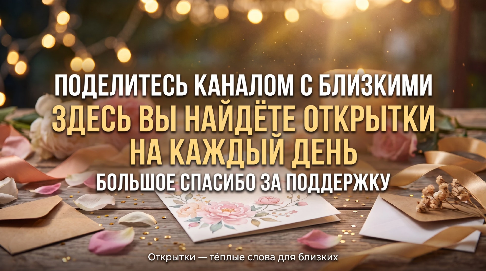 Поделитесь каналом с теми, кто вам дорог 🎴