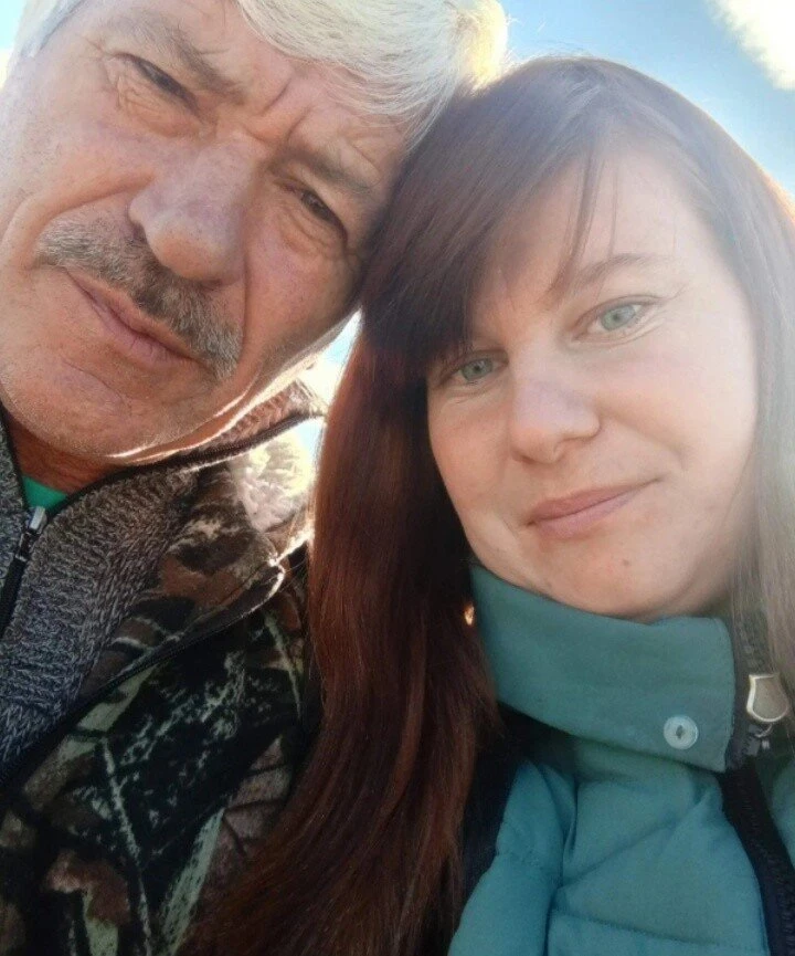 Участник фотоакции Сергей Ткаченко с дочерью Алиной из станицы Губской