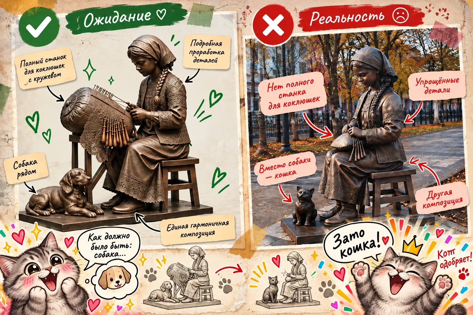 Георгий Филимонов поручил доработать «Девочку-кружевницу»