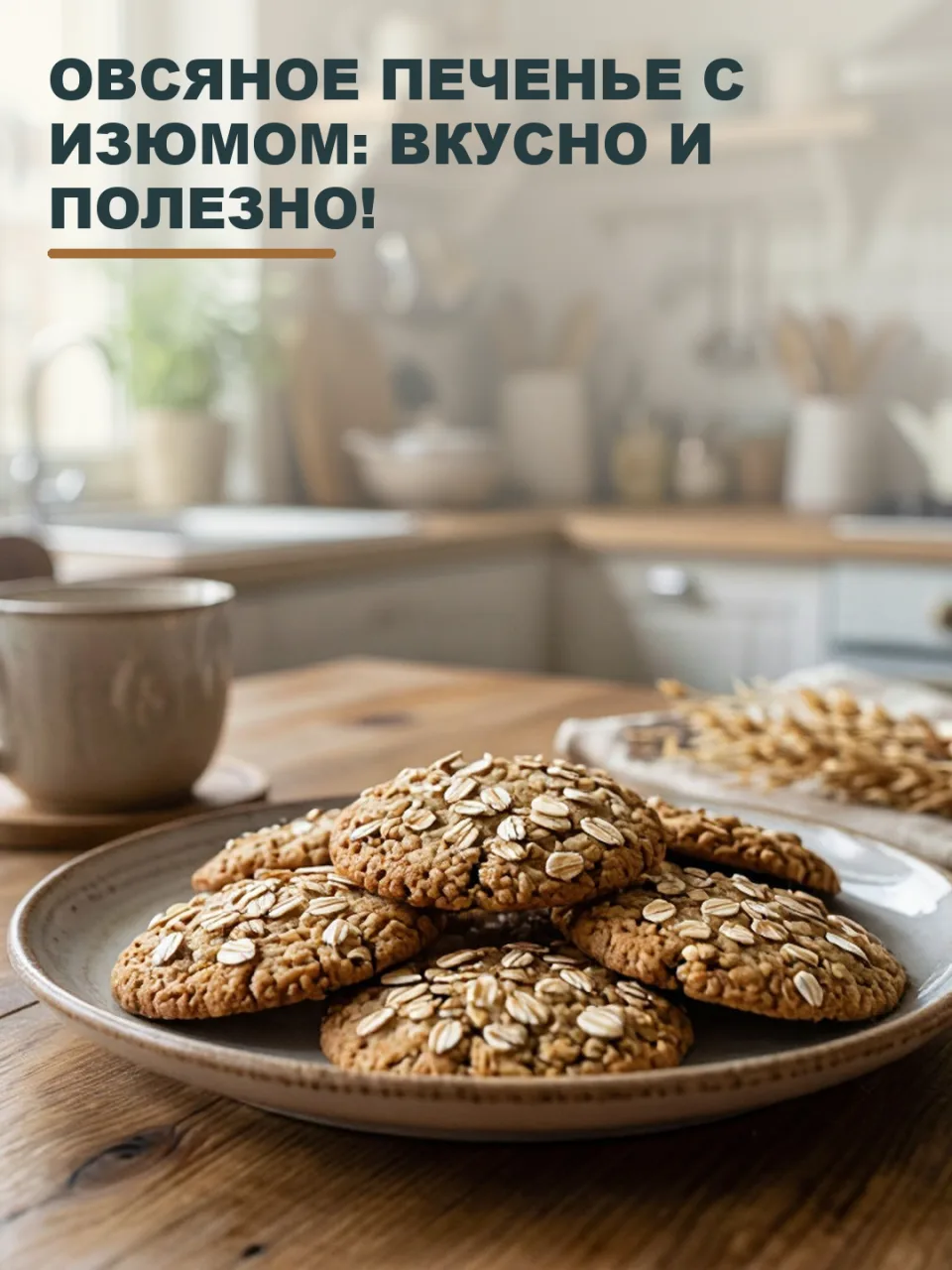 ОВСЯНОЕ ПЕЧЕНЬЕ С ИЗЮМОМ: ВКУСНО И ПОЛЕЗНО!