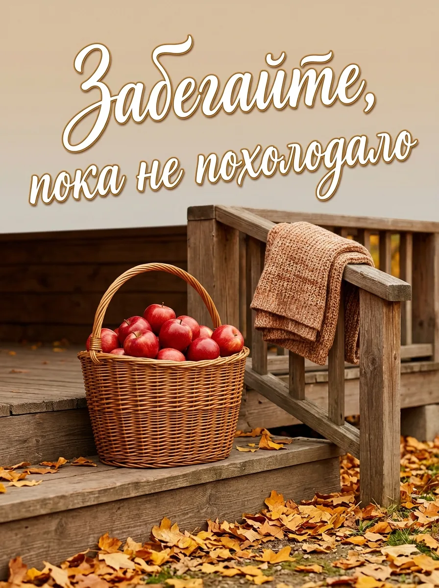 Пока в саду ещё тепло, а самовар не остыл — самое время заглянуть без звонка. Ждём вас!