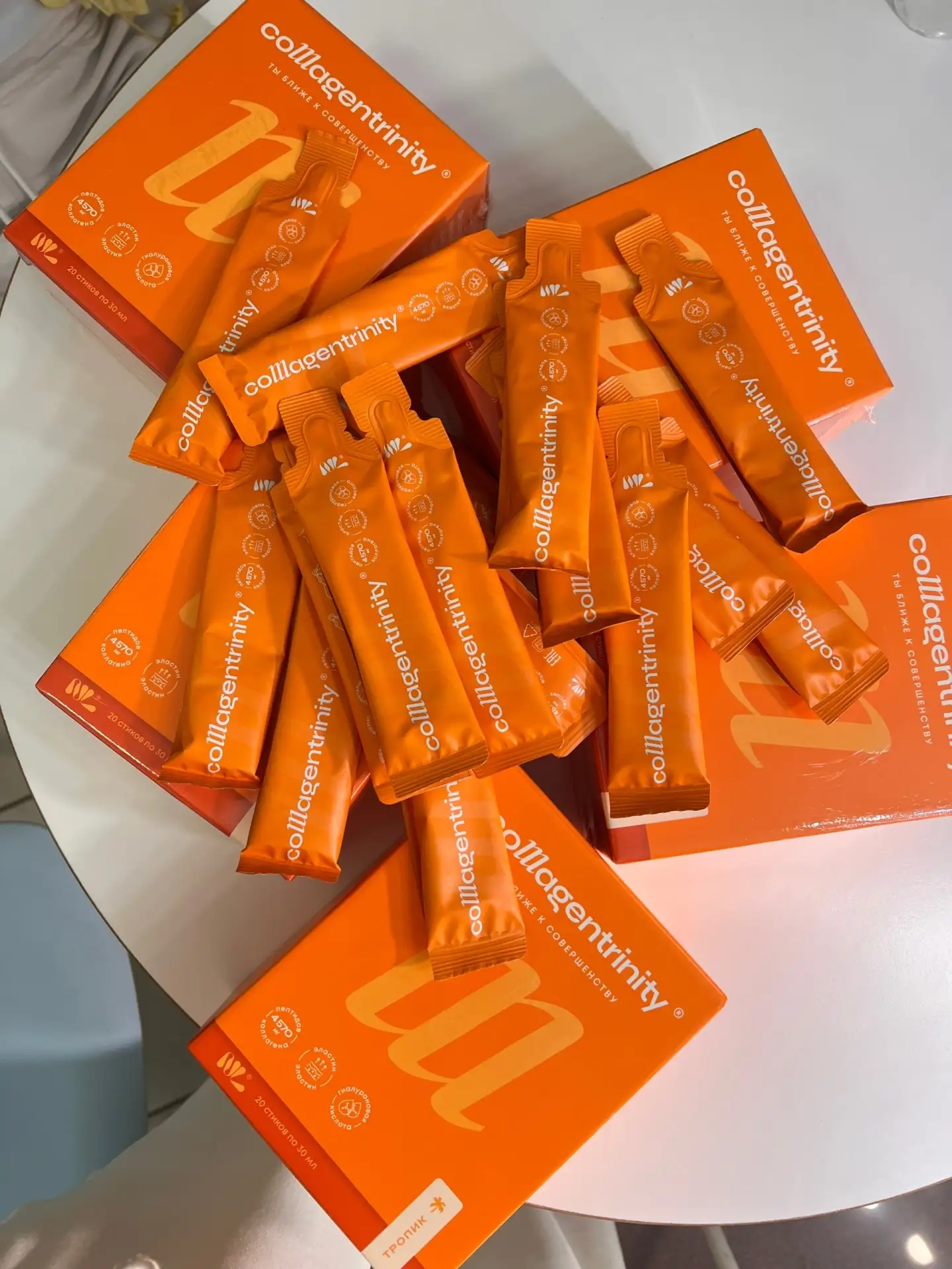 🥭 Новинка Collagen Trinity:тропический вкус — и максимум пользы в каждом стике!