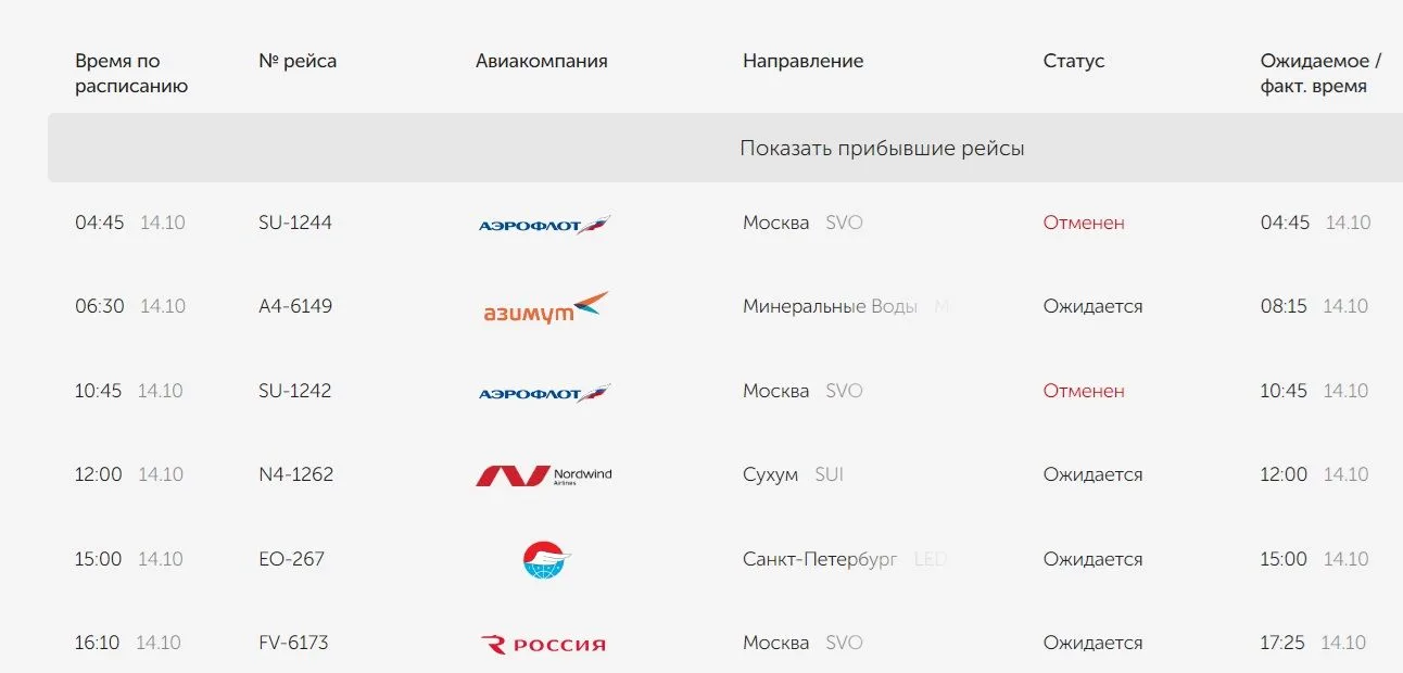 ✈️В аэропорту Оренбурга отменили два рейса в Москву
