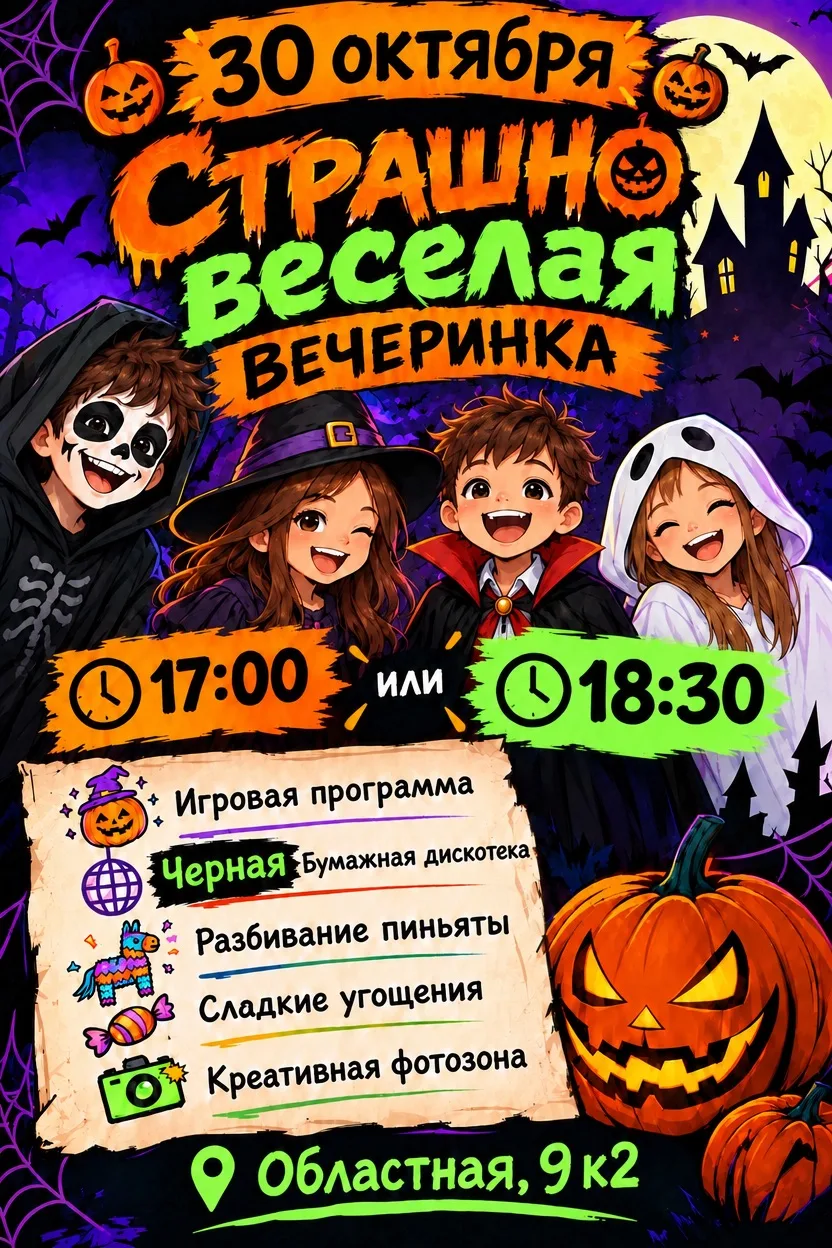 🌟🎃Страшно веселая вечеринка🎃🌟