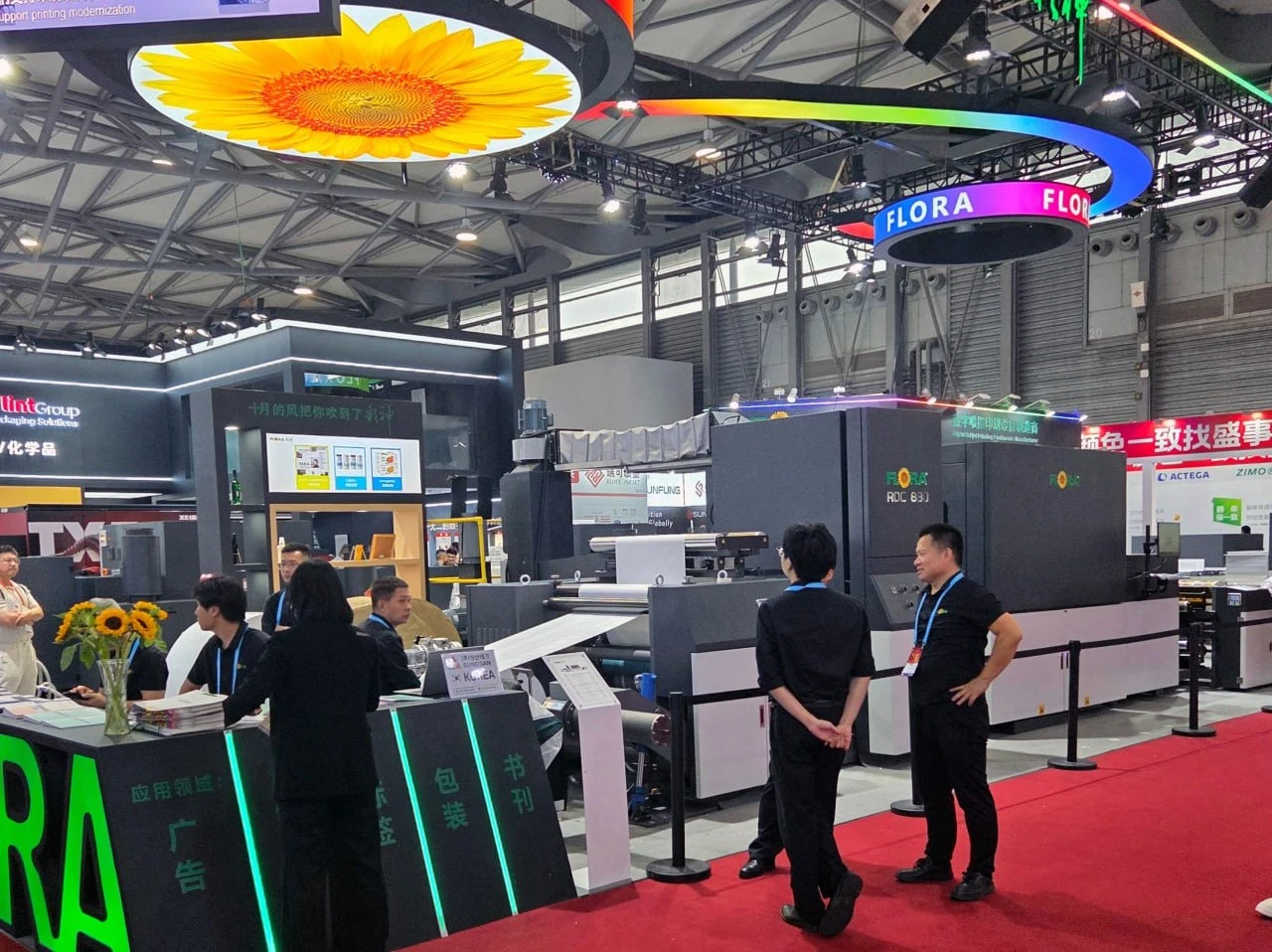 Премьера ЦПМ FLORA ROC 880 состоялась на выставке All in Print China 2026