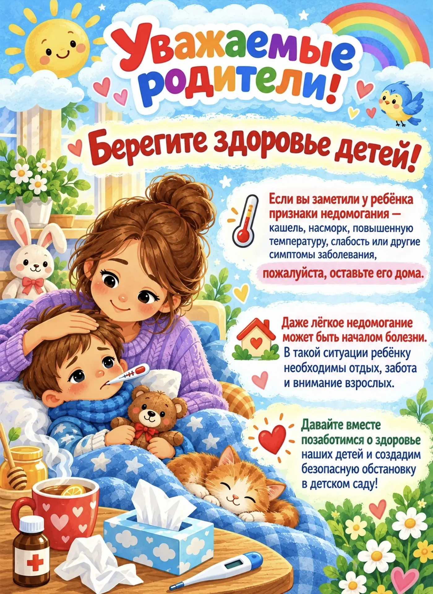 Здоровье и комфорт детей начинаются с простых, но очень важных правил! 💛