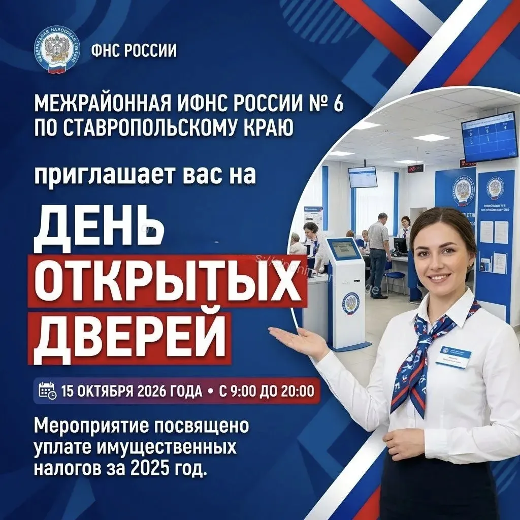 Межрайонная ИФНС России № 6 по Ставропольскому краю приглашает на День открытых дверей!