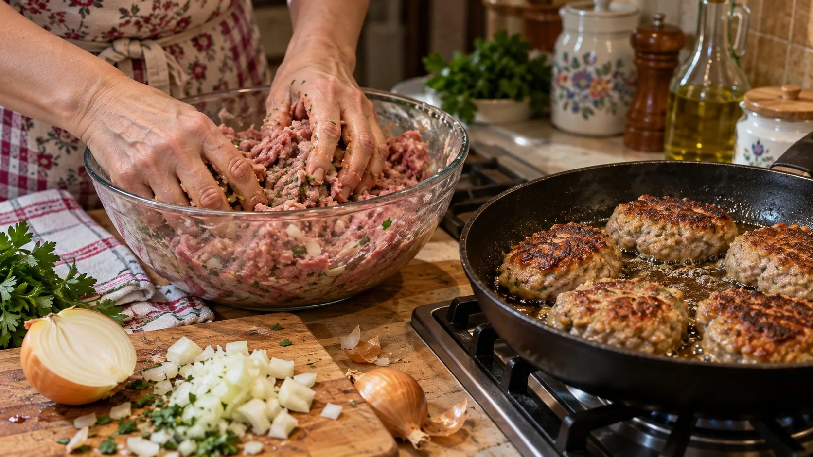 Сочные котлеты с румяной корочкой иногда превращаются в плотные мясные лепёшки. Фарш св...