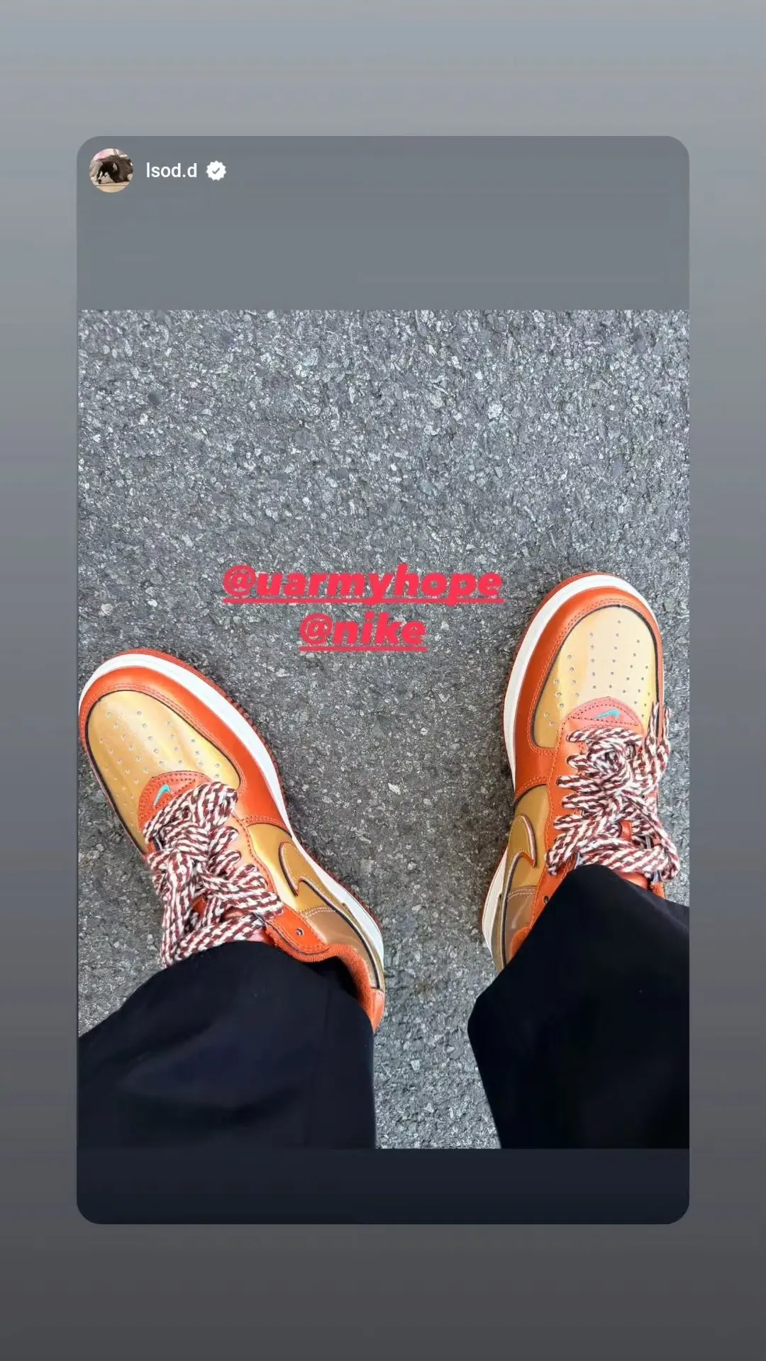 Хосок в IG Story