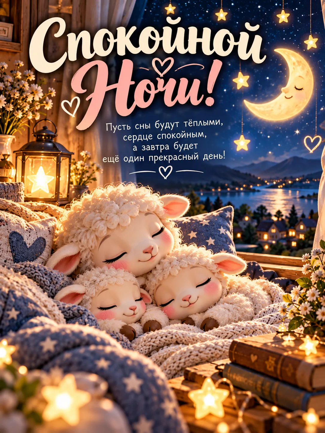 🌙🐑 Спокойной ночи, друзья!