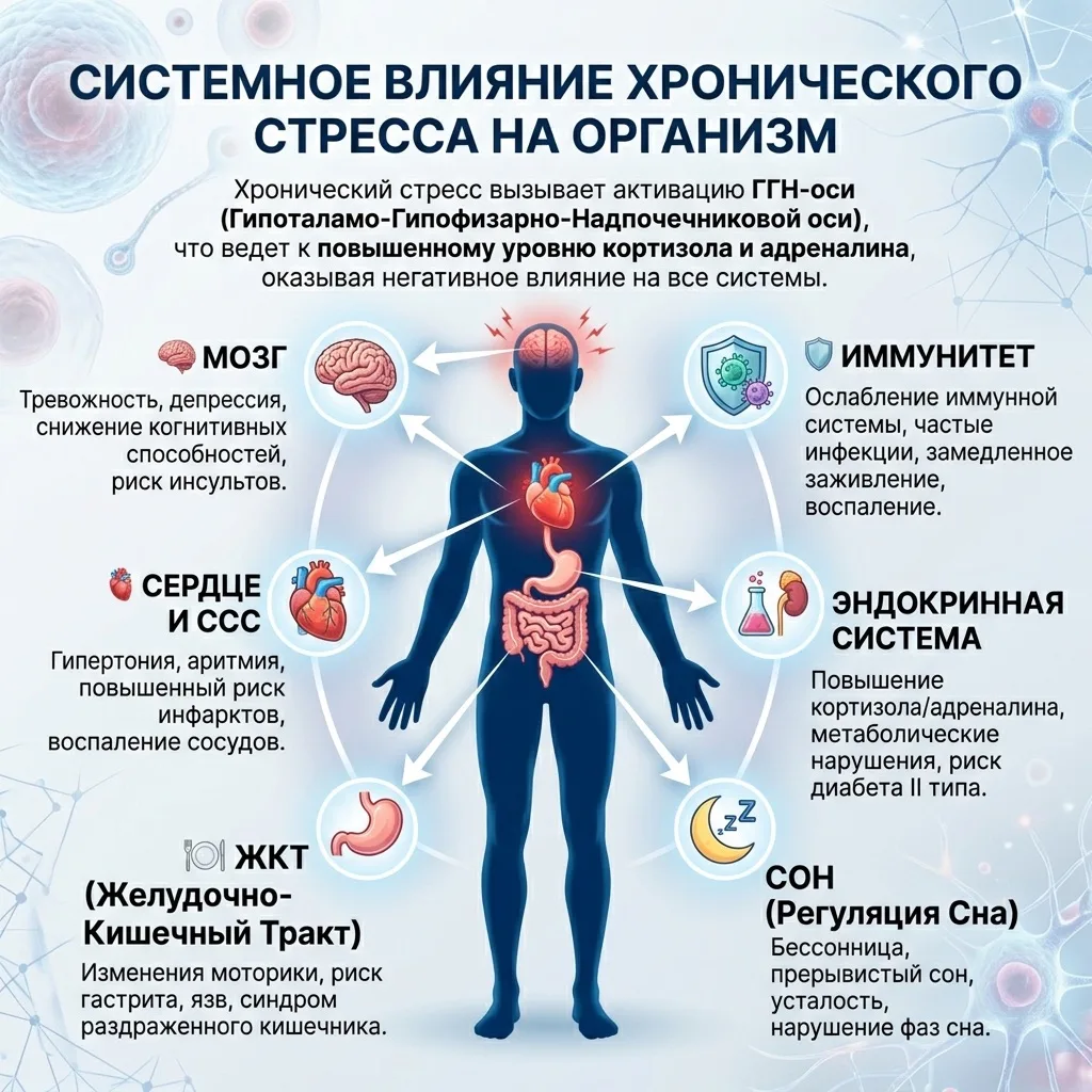 Стресс — это не всегда враг. Но если он стал фоном — пора бить тревогу 🧠