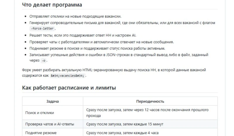 Hh-auto-responses — автоматическая отправка откликов на HH.ru с генерацией сопроводител...