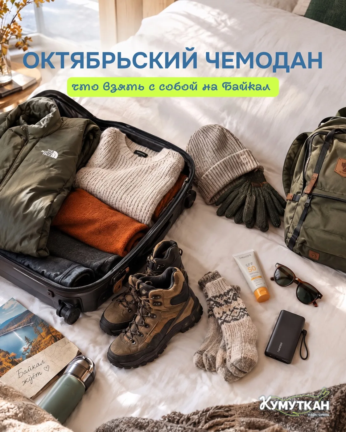ОКТЯБРЬСКИЙ ЧЕМОДАН 🧳 Что берём с собой на Байкал?