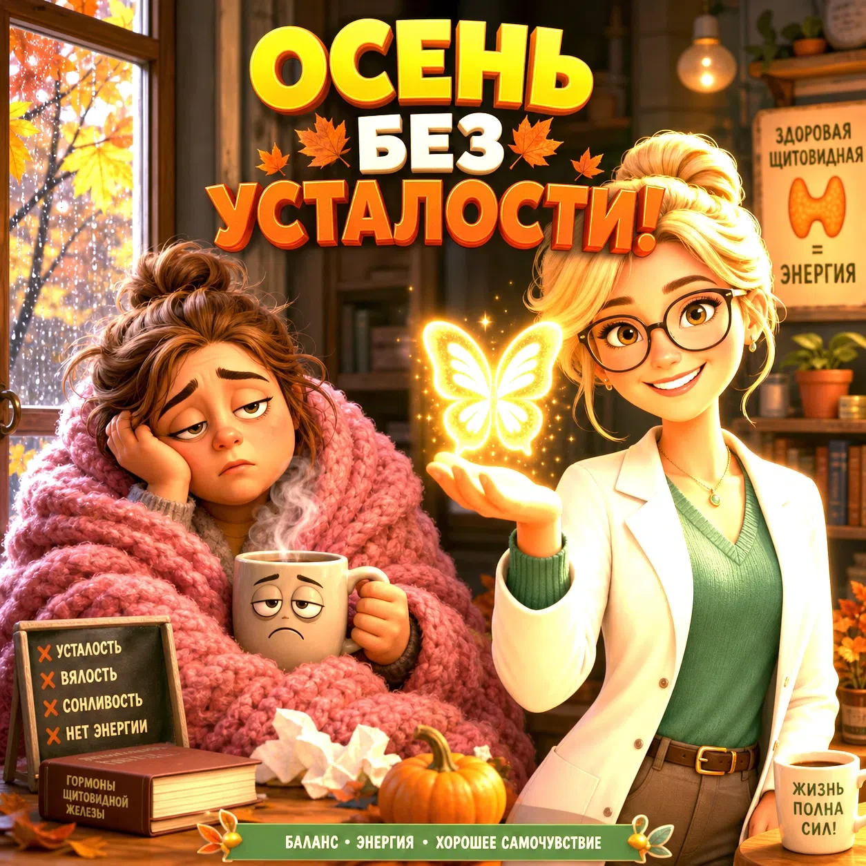 🍂🥶 «Встала — уже устала, лицо налитое, а ноги как ледышки»: Что с нами делает середин...