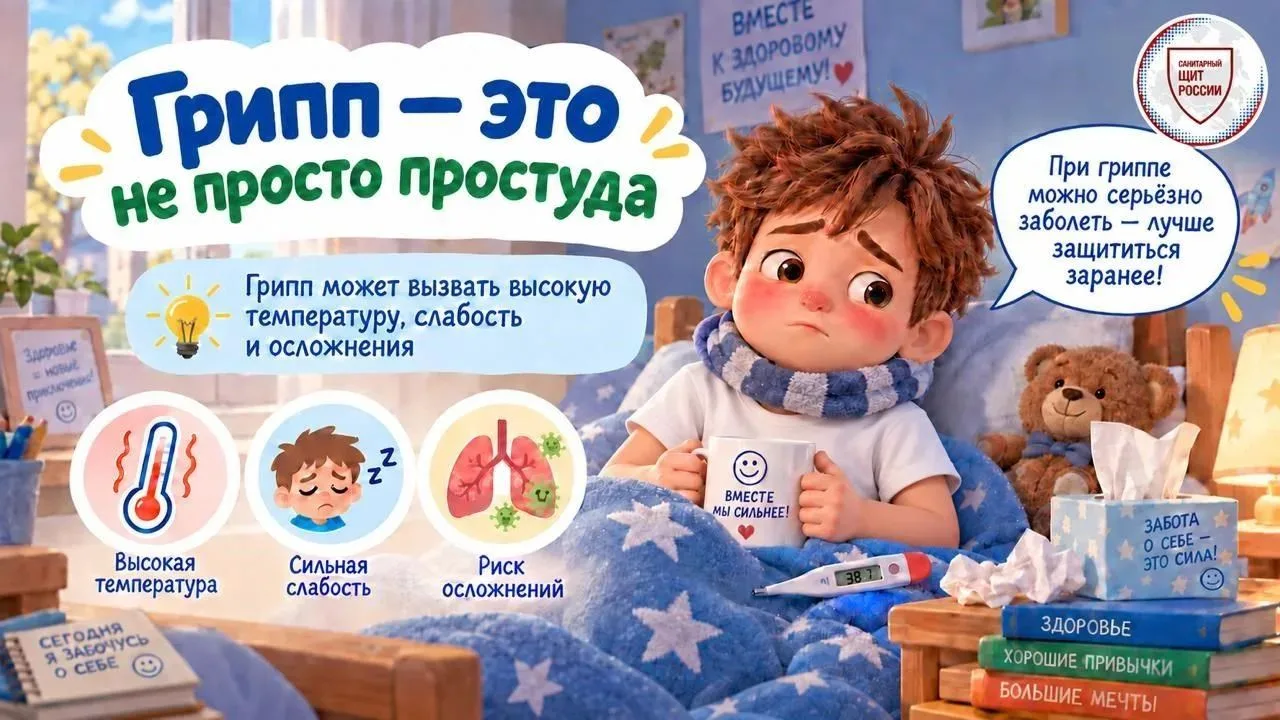 Рекомендации Роспотреба по вакцинации от гриппа. Будьте здоровы!